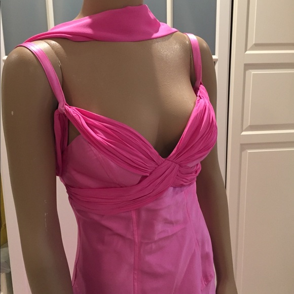 DINA BAR-EL Bright pink gown wedding prom - Picture 2 of 6